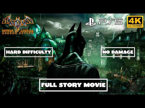 Batman: Return to Arkham Asylum | Full Story Movie - Hard (No Damage) | 4K HDR 60FPS