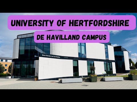 University of Hertfordshire (De Haviland Campus) Tour - Student Accommodation, Buildings, Library.