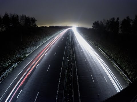 GoPro Hero 4 Black Night lapse test stars and motorway