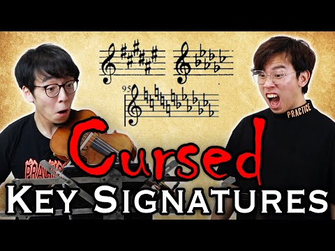 視覺讀取CURSED密鑰簽名。 (Sight-Reading CURSED Key Signatures)