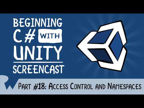 Access Control and Namespaces Beginning C with Unity raywenderlich com