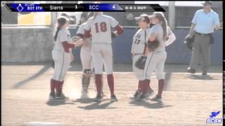 preview picture of video 'Sierra vs  SCC Softball 2015'
