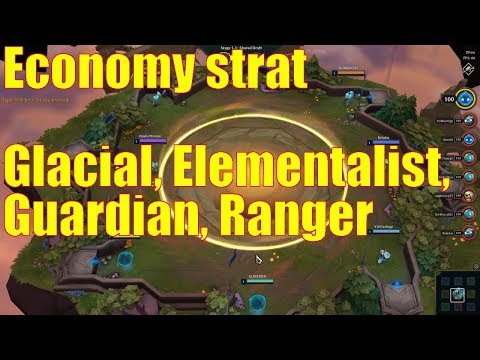 Comeback! Economy strategy with Glacial, Elementalist, Guardian, Ranger | Team Fight Tactics