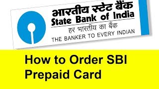 How to Order SBI Prepaid Card | Tamil Banking