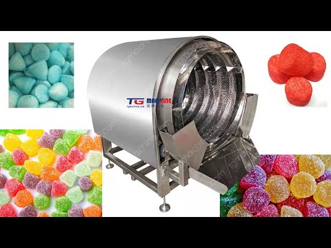 How to coating marshmallow with sugar? Sugar coater sugar coating drum marshmallow sugar coating
