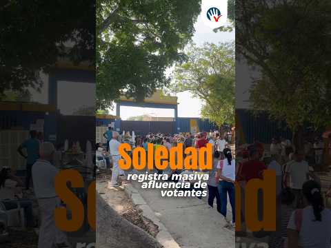 Largas filas en Soledad este domingo de segunda vuelta