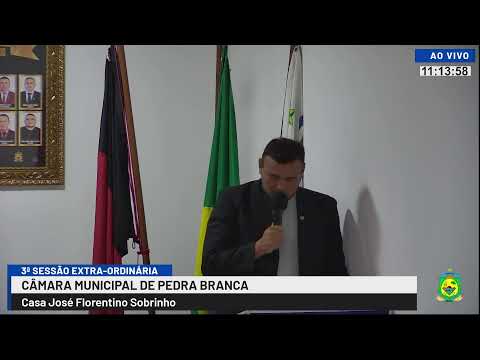 3ª SESSÃO EXTRA-ORDINÁRIA DA CÂMARA MUNICIPAL DE PEDRA BRANCA 26/02/2026