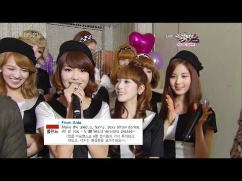 101105 SNSD -Interview @Music Bank