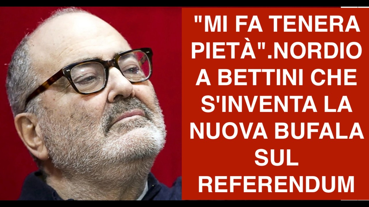 "MI FA TENERA PIETÀ".NORDIO A BETTINI CHE S'INVENTA LA NUOVA BUFALA SUL REFERENDUM