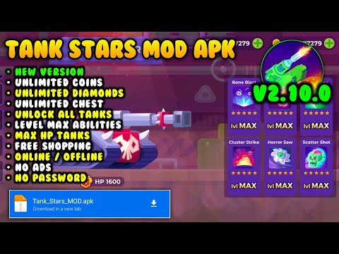 Tank Stars MOD APK v2.10.0 | Unlimited Money | Latest Version Terbaru | Unlock All Tank Abilities