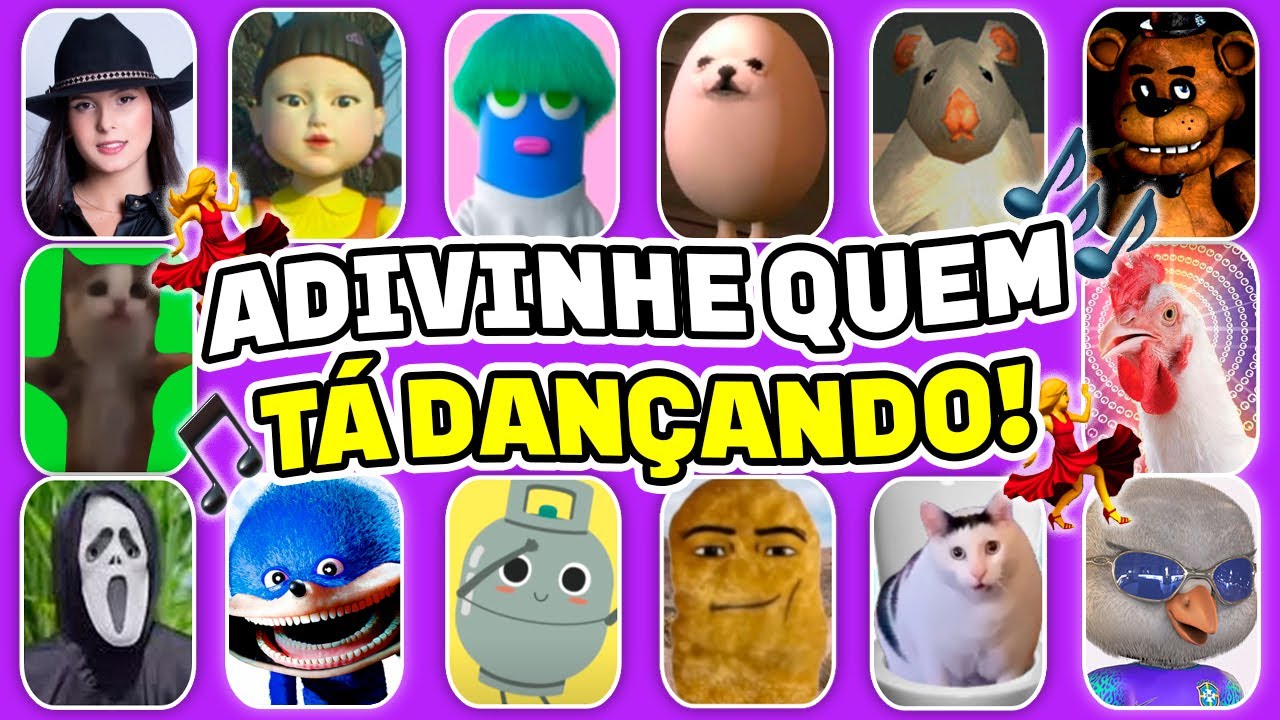 🤔 ADIVINHE QUEM ESTÁ DANÇANDO 😻🎵 | TIKTOK | DESAFIO MUSICAL | Ana Castela, Round 6, Sonic, Ó U Gás