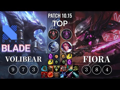 DRX Blade Volibear vs Fiora Top - KR Patch 10.15