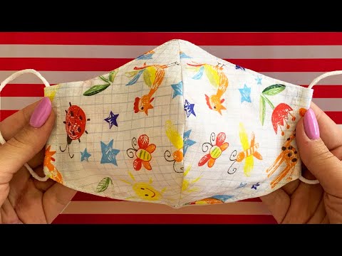 Very Easy New Style Pattern Mask - Face Mask Sewing Tutorial - Make Fabric Face Mask At Home