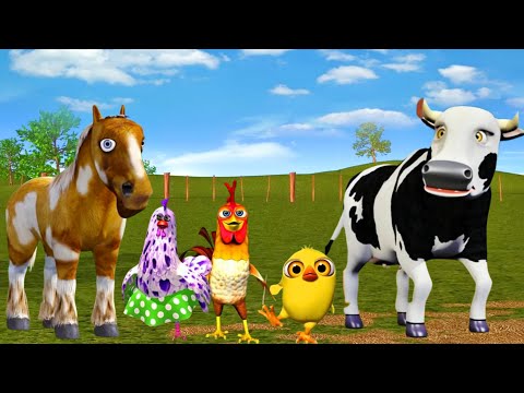 El Pollito Pio 3D - Canciones de la Granja de Zenón Part#029 -el Pollito y el Tractor de la Granja 