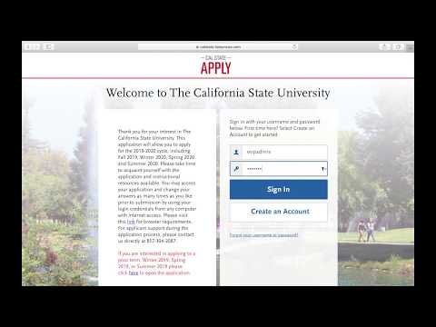 Cal State Apply Creating Your Profile Sdsu Eop 2018