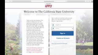 Cal State Apply | Creating Your Profile SDSU EOP 2018