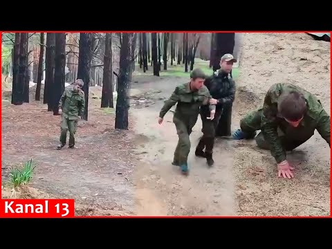 A drunken Russian soldier at work - Look, who the Russians send to fight