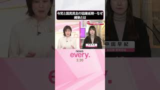 【なぜ】与党と国民民主の協議延期…  維新との進展は　#shorts