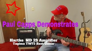 Video thumbnail for Taking a look at a Hartke HD 25 Bass Amplifier and a Tagima TW73 Bass Guitar by Capps Times