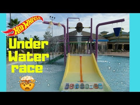 Hot Wheels exotics summer splash swimming pool day tournament race