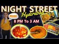 Night Street Food In Hyderabad Hyderabad Street Food Indian Street Food Night Street Food