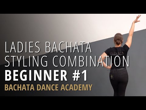Ladies Bachata Styling Tutorial - Beginner Combination #1 - Nicole Thompson - Bachata Dance Academy