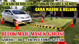 Download lagu Teknik Parkir Maju | Berbelok masuk garasi di area sempit dan cara keluarnya. Garasi 3m, Jalan 2.75m mp3