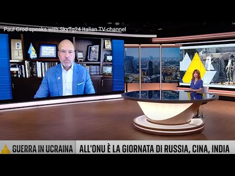 Paul Grod speaks with SkyTg24 Italian TV-channel