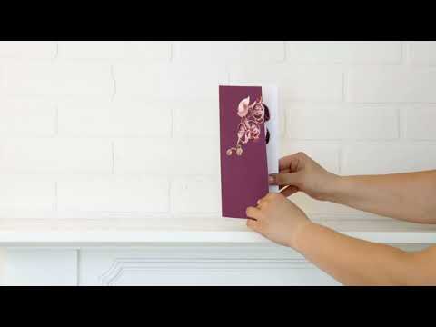 Peaceful Orchid Holiday Pop-Up Card - Set of 8