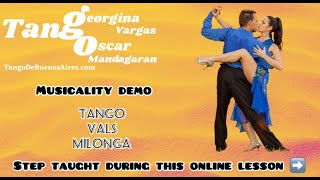 Video thumbnail for Musicality Demo #tango #Vals #Milonga by Georgina Vargas & Oscar Mandagaran TangoDeBuenosAires.com