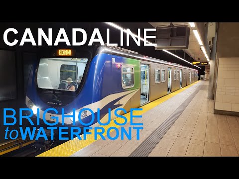 Complete Real Time Canada Line Ride - Richmond-Brighouse to Waterfront