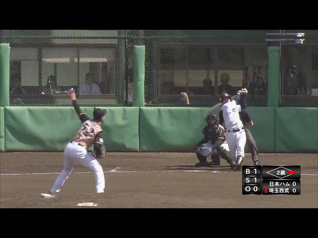 【ファーム】ファーム公式戦初HR‼ ライオンズ・山野辺の一発で先制‼ 2019/4/5 L-F(ファーム)
