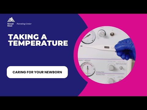 Taking a Newborn's Temperature