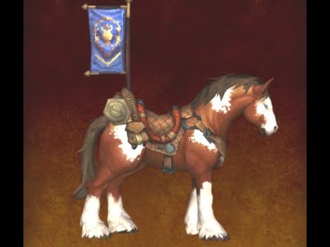 Arathi Highlands Warfront Mount: Highland Mustang (Alliance) Mount, (BFA), WoW Retail Dragonflight