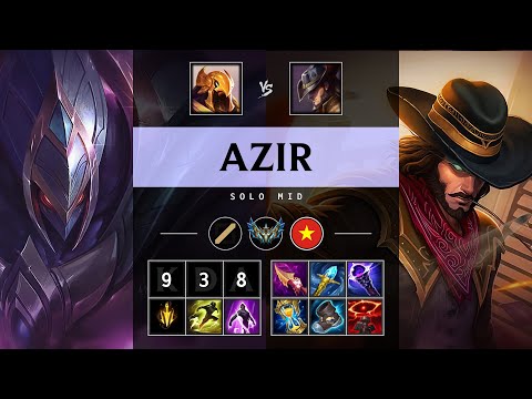 Azir Mid vs Twisted Fate - VN Challenger Patch 25.18