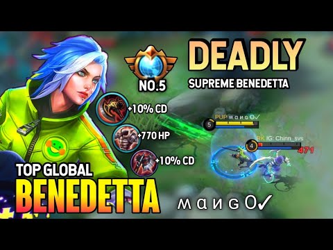 Deadly Supreme! Benedetta Best Build 2021 | Top Global Benedetta Gameplay | Mobile Legends✓