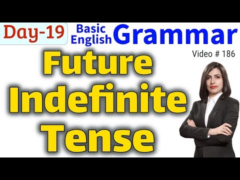 Will Shall अंग्रेजी Future Indefinite Tense | Future Simple Tense 2020 Video