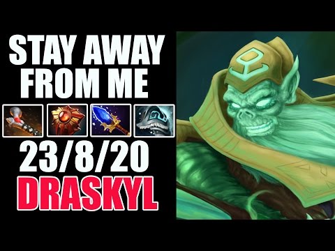 STAY AWAY FROM ME - Draskyl 5,2k MMR Plays Necrophos WITH Lot of Atos & MADE 23 KILLS - Dota 2