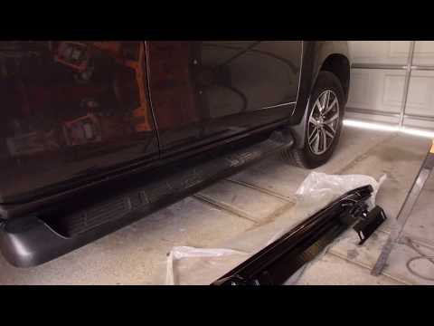 2015+ Hilux fitting RockArmor Side Steps:Rock Sliders