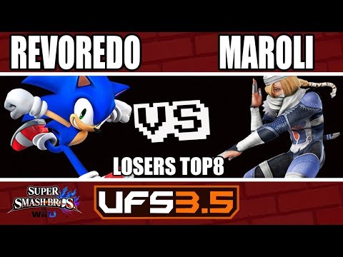 UFSmash 3.5 - Wii U - BC|Revoredo (Sonic) VS TSL|Maroli (Sheik) - Losers Top 8