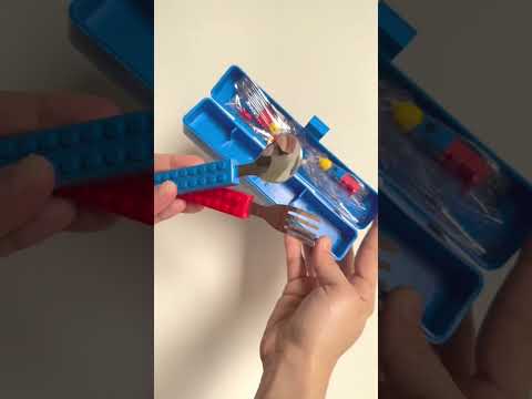 🎉 Transform Mealtime into Playtime! 🧩🍴 |Elecart Kids Cutlery Set – Fun Lego-Inspired Spoon & Fork! 🎉