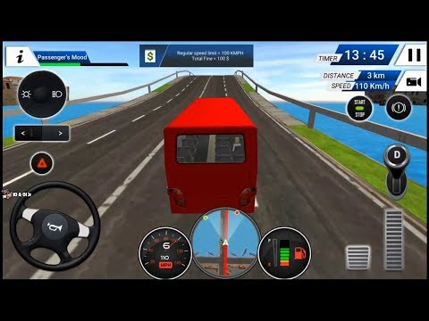 EURO BUS DRIVING SIMULATOR 2018 RED BUS UNLOCKED ANDROID GAMEPLAY FHD