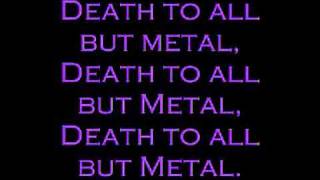 Steel Panther- Death To All But Metal (With Lyrics)