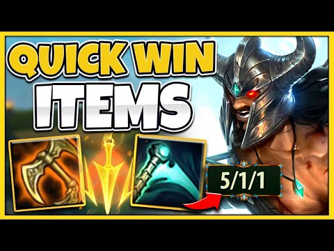 #1 TRYNDAMERE WORLD EASILY SNOWBALL IN 15 MINUTES WITH THESE ITEMS! - League of Legends
