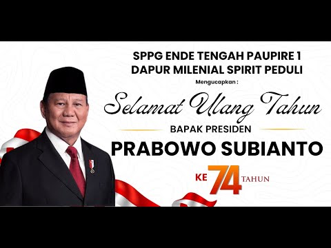 UCAPAN TERIMA KASIH MIN 1 ENDE KEPADA BAPAK PRABOWO SUBIANTO