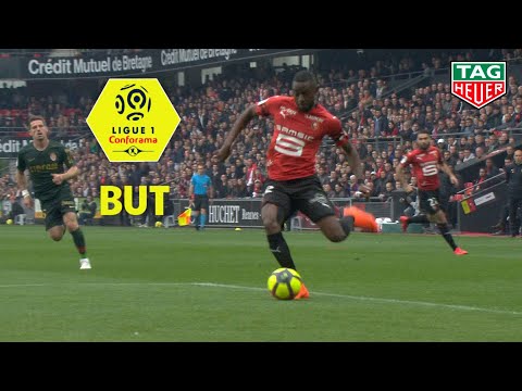 But Adrien HUNOU (3') / Stade Rennais FC - AS Monaco (2-2)  (SRFC-ASM)/ 2018-19