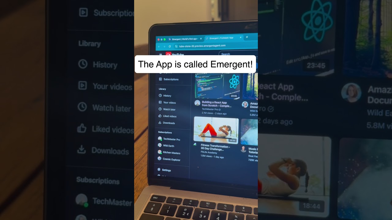 I just built YouTube Clone in less than 5mins! 🤯 #programming #coding #artificialintelligence