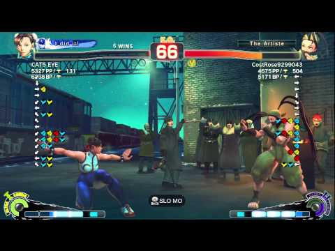Haneyama (Chun Li) vs CostRose (Ibuki) - AE 2012 Matches *720p*
