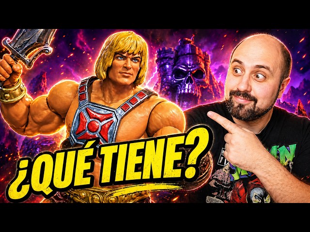 Vídeo relacionado con Masters of the Universe y He-Man Figura de acción y juguetes de vehículo de criatura, esqueleto y huesos de batalla, MOTU Savage Eternia