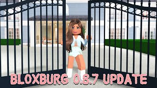 BLOXBURG NEW FENCE GATES IN THE 0.8.7 UPDATE!
